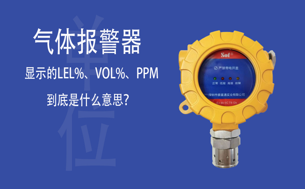 氣體報(bào)警器顯示的LEL%、VOL%、PPM到底是什么意思？(圖1)